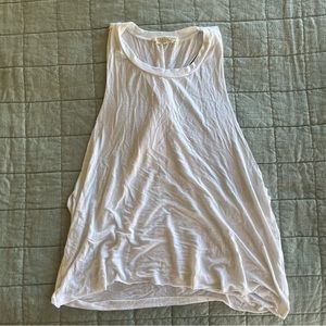 Joah Brown white muscle tank
